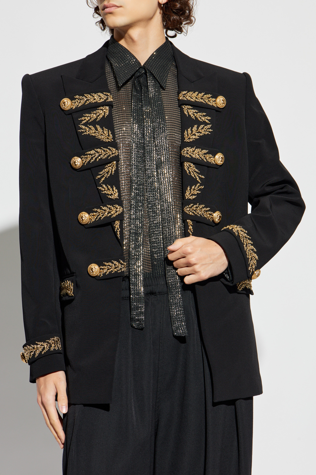 Balmain Blazer with embroidered pattern | Men's Clothing